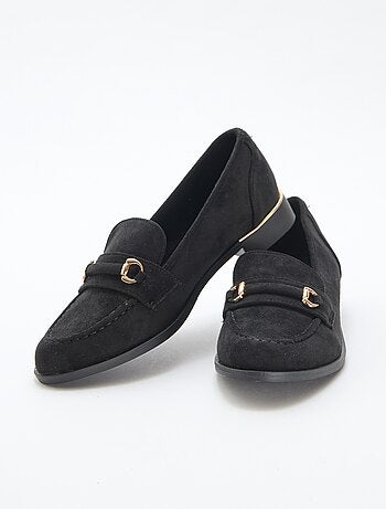 Mocassim raso de camurça