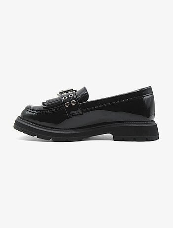 Mocassins alça cruzada