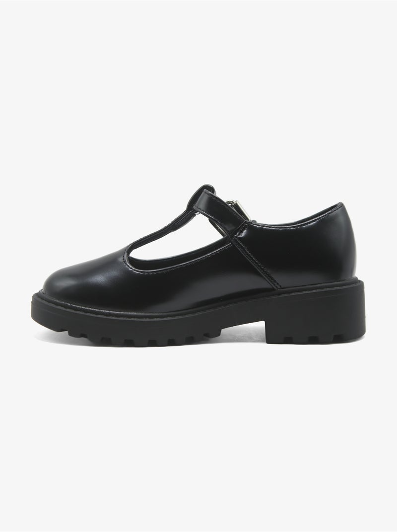 Mocassins alça cruzada Preto - Kiabi