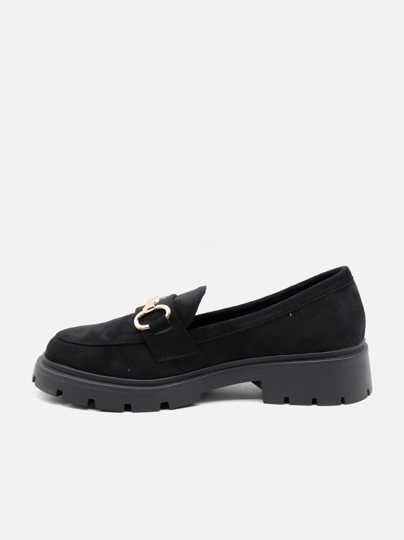 Mocassins alça cruzada Preto - Kiabi