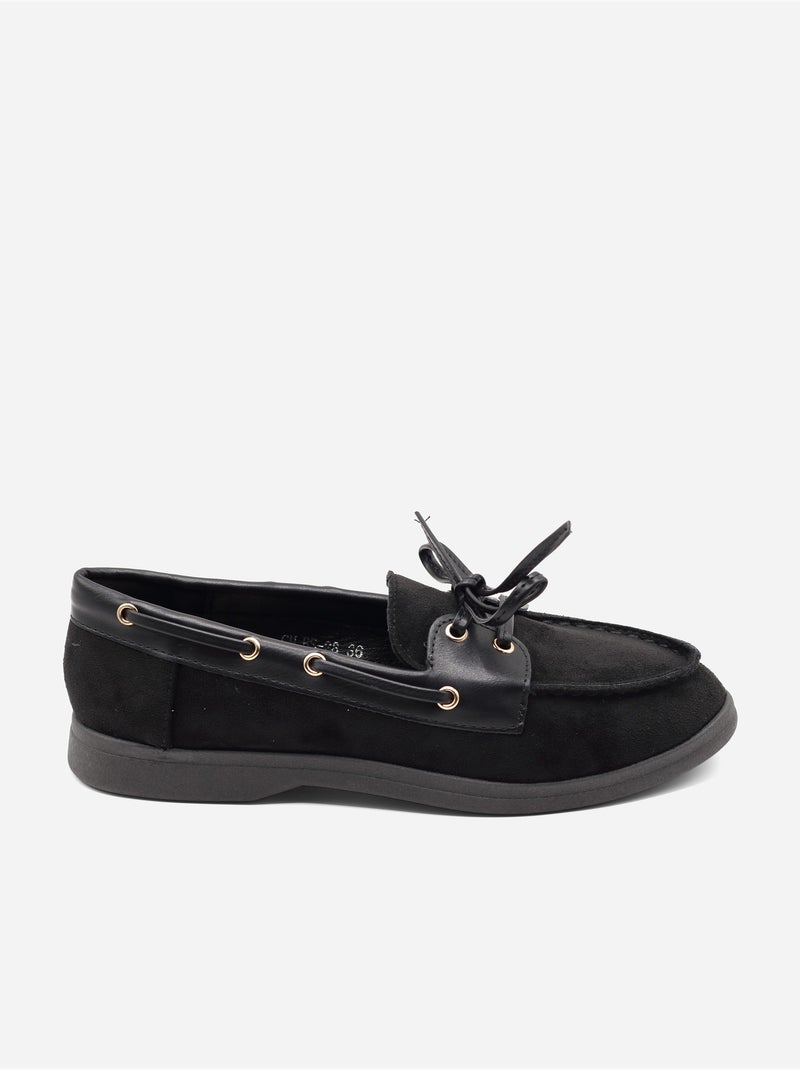 Mocassins alça cruzada Preto - Kiabi