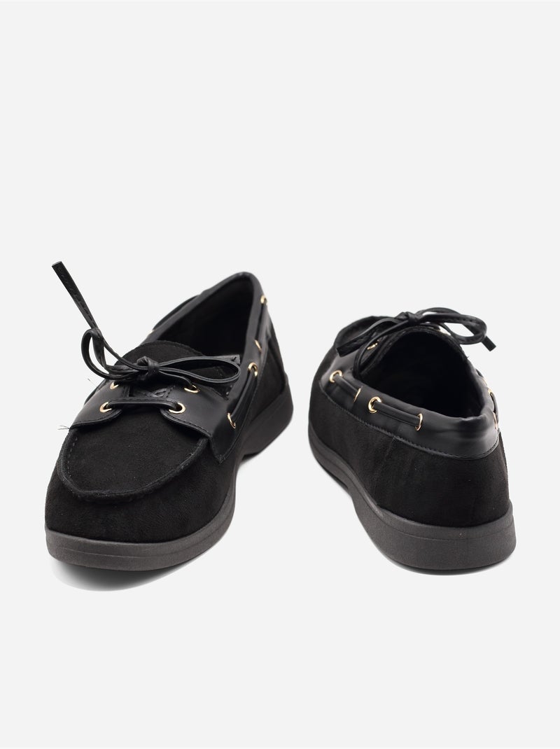Mocassins alça cruzada Preto - Kiabi