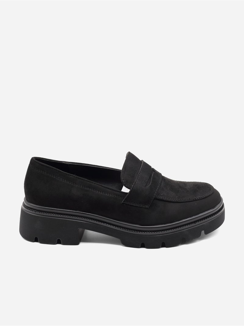 Mocassins alça cruzada Preto - Kiabi