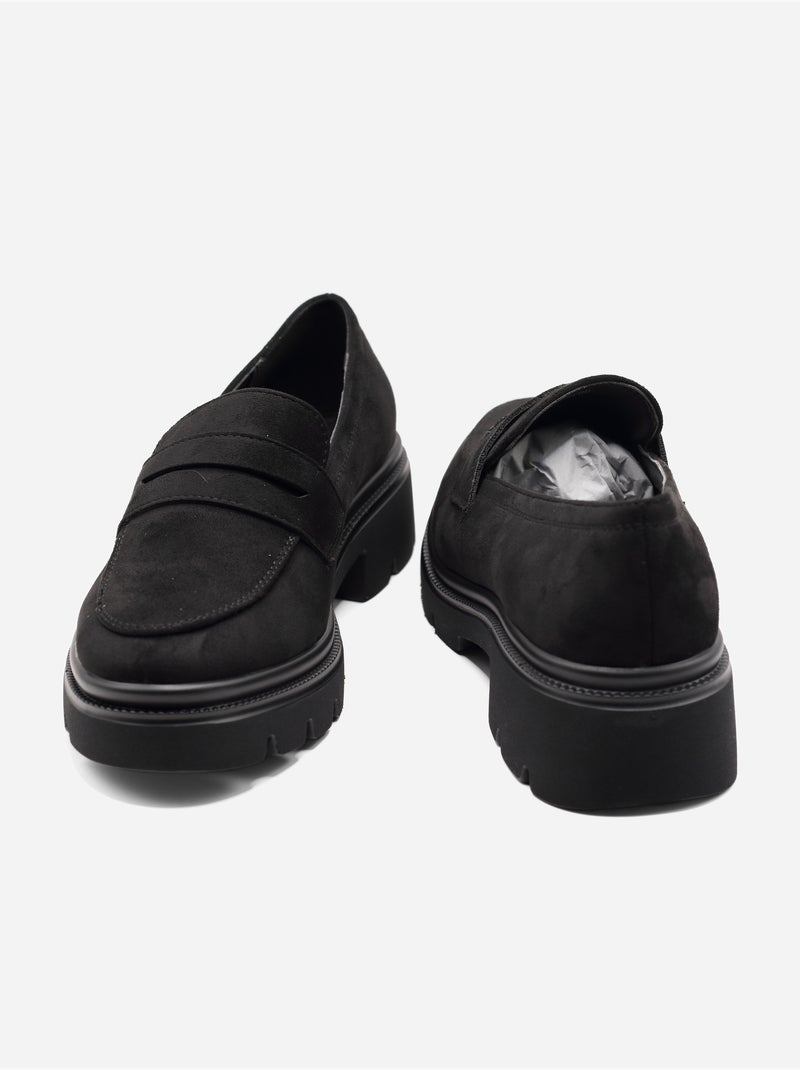 Mocassins alça cruzada Preto - Kiabi