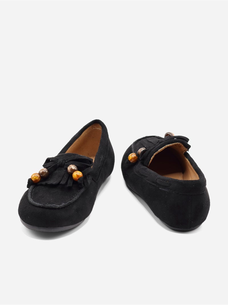 Mocassins alça cruzada Preto - Kiabi
