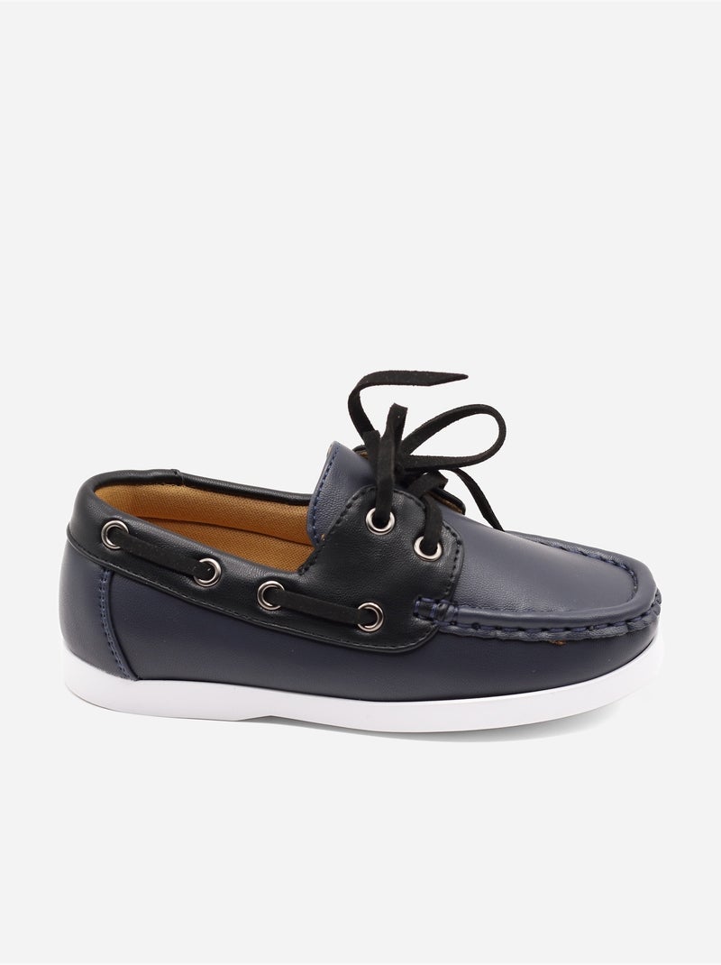 Mocassins com atacadores Azul escuro - Kiabi