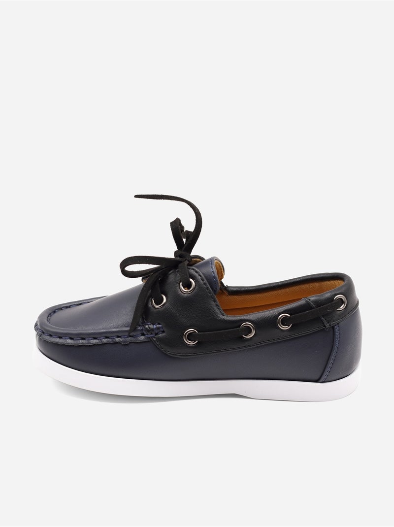 Mocassins com atacadores Azul escuro - Kiabi