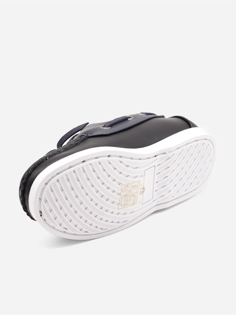 Mocassins com atacadores Preto - Kiabi