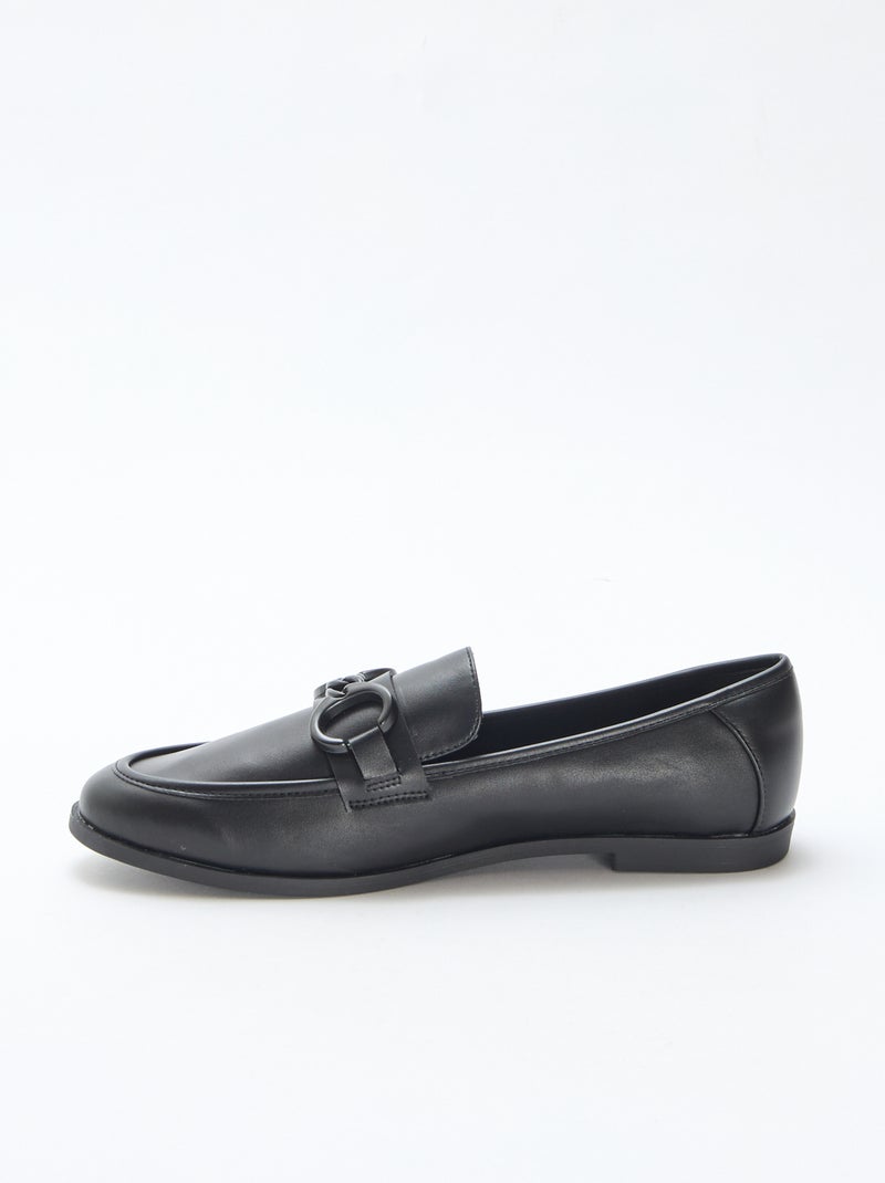 Mocassins com corrente Preto - Kiabi