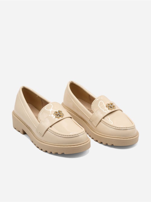Mocassins com detalhes em strass - Kiabi