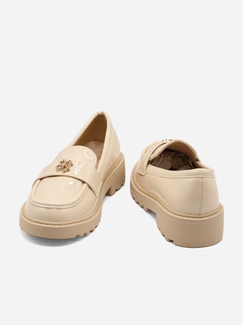 Mocassins com detalhes em strass - Kiabi