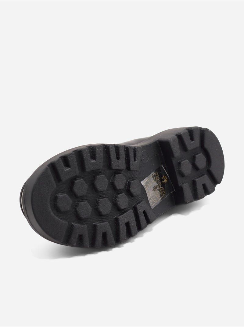 Mocassins com detalhes em strass Preto fosco - Kiabi