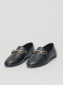 Mocassins com efeito crocodilo - Kiabi