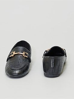 Mocassins com efeito crocodilo - Kiabi