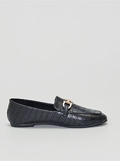 Mocassins com efeito crocodilo - Kiabi
