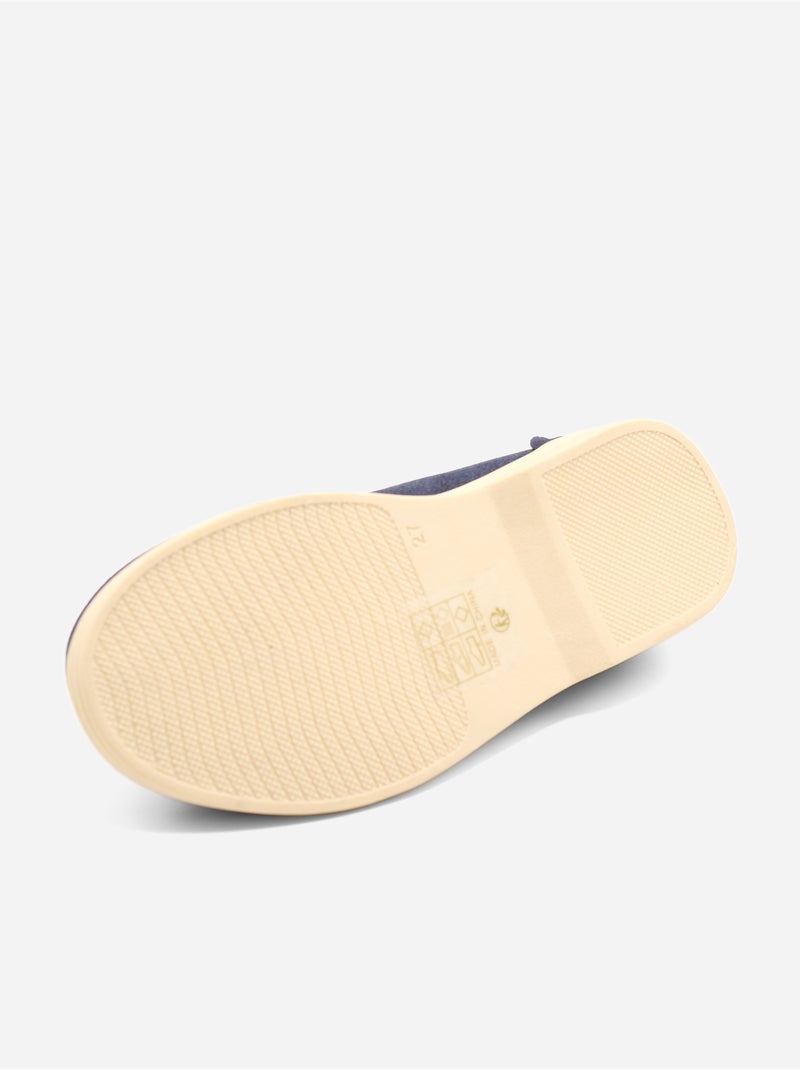 Mocassins com efeito de camurça Azul escuro - Kiabi