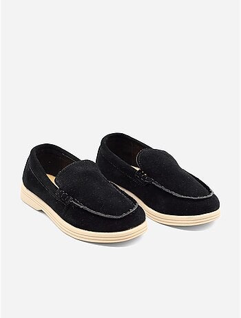Mocassins com efeito de camurça
