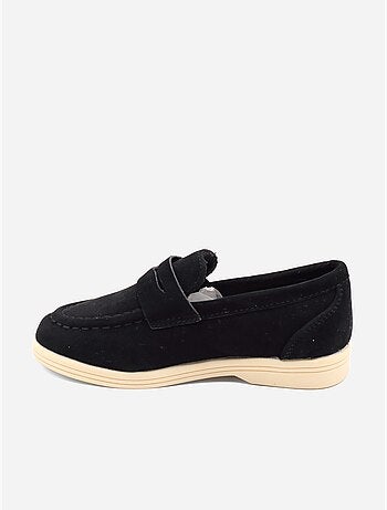 Mocassins com efeito de camurça
