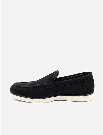 Mocassins com efeito de camurça