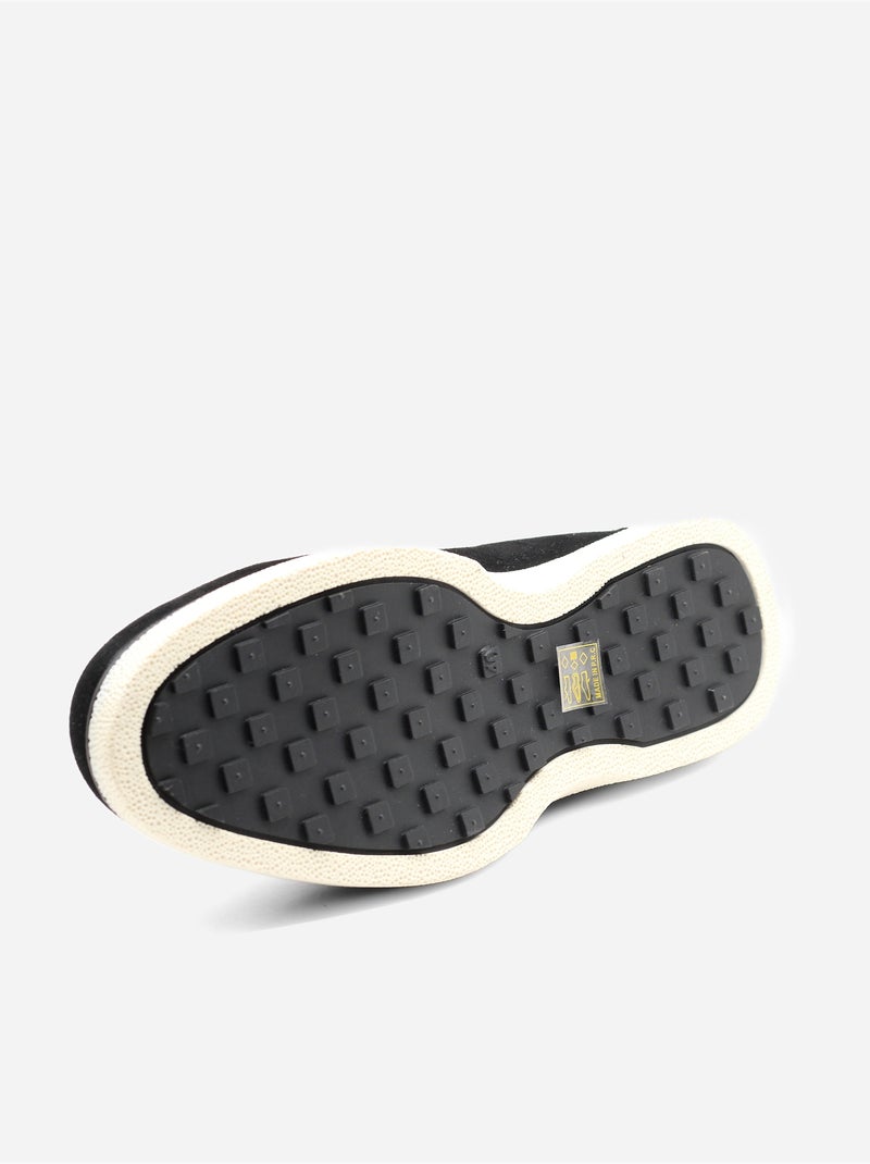 Mocassins com efeito de camurça Preto - Kiabi