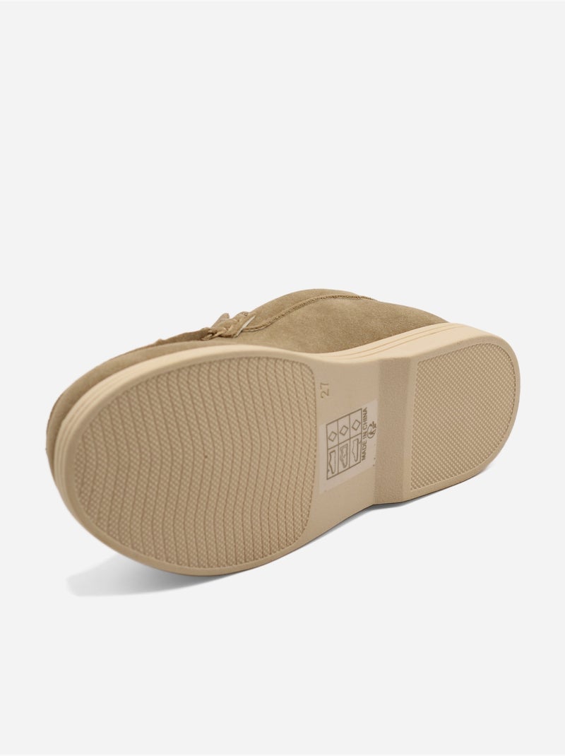 Mocassins com efeito de camurça Toupe - Kiabi