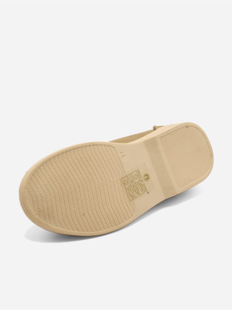 Mocassins com efeito de camurça Toupe - Kiabi