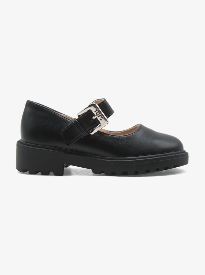 Mocassins com fivela Preto fosco - Kiabi