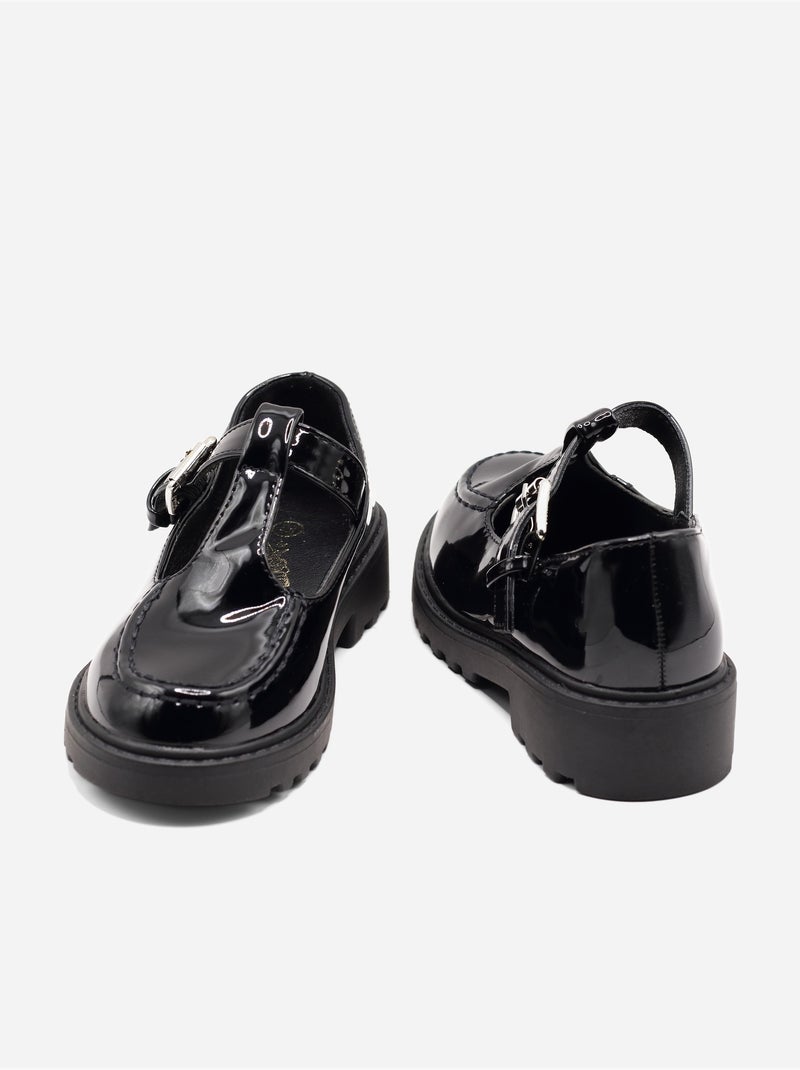Mocassins com fivela Preto - Kiabi
