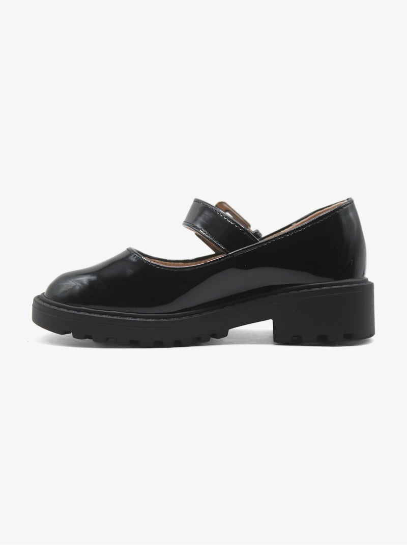 Mocassins com fivela Preto Preto - Kiabi