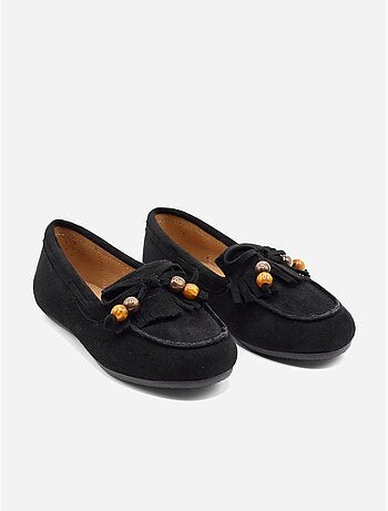 Mocassins com franjas