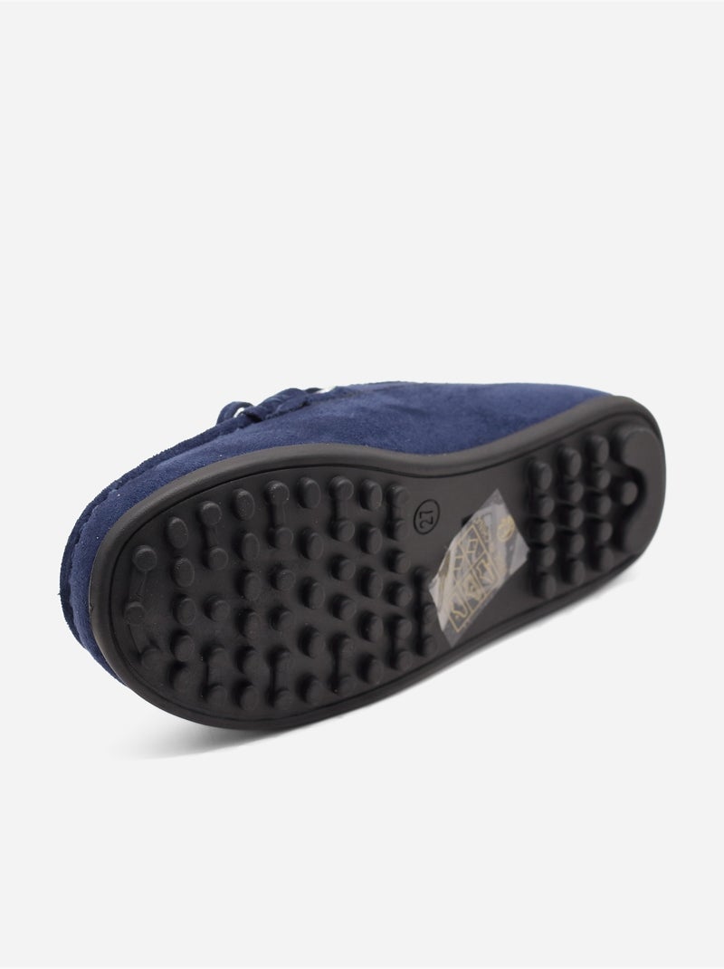 Mocassins com laços Azul escuro - Kiabi