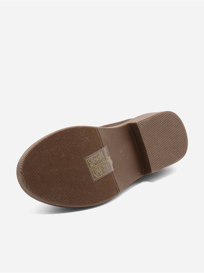 Mocassins com laços Castanho - Kiabi