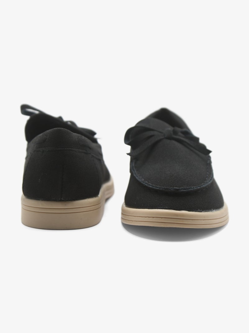 Mocassins com laços Preto - Kiabi