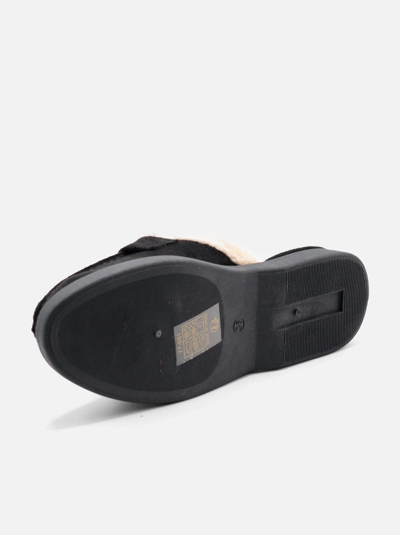 Mocassins com pele sintética Preto - Kiabi