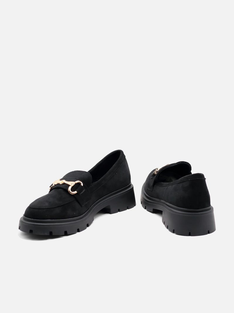 Mocassins com sola grossa Preto - Kiabi