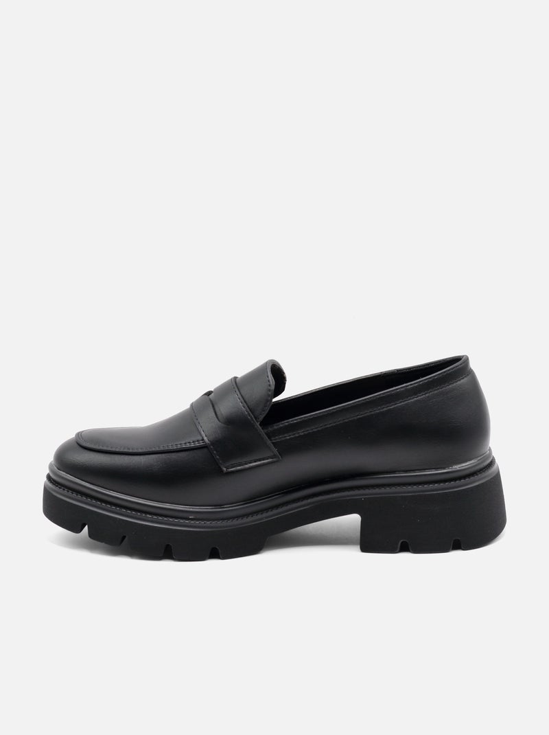 Mocassins com sola grossa Preto - Kiabi