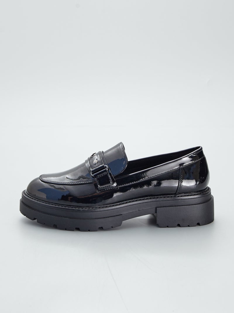 Mocassins com solas grossas Preto - Kiabi
