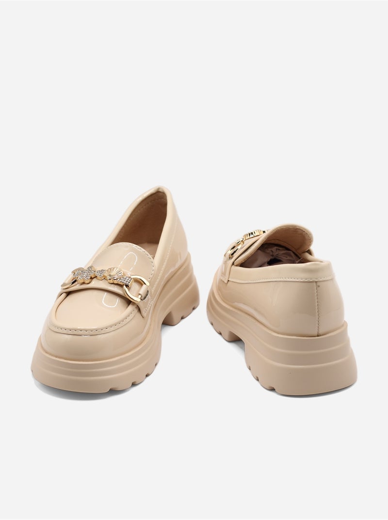 Mocassins de calçar Creme - Kiabi