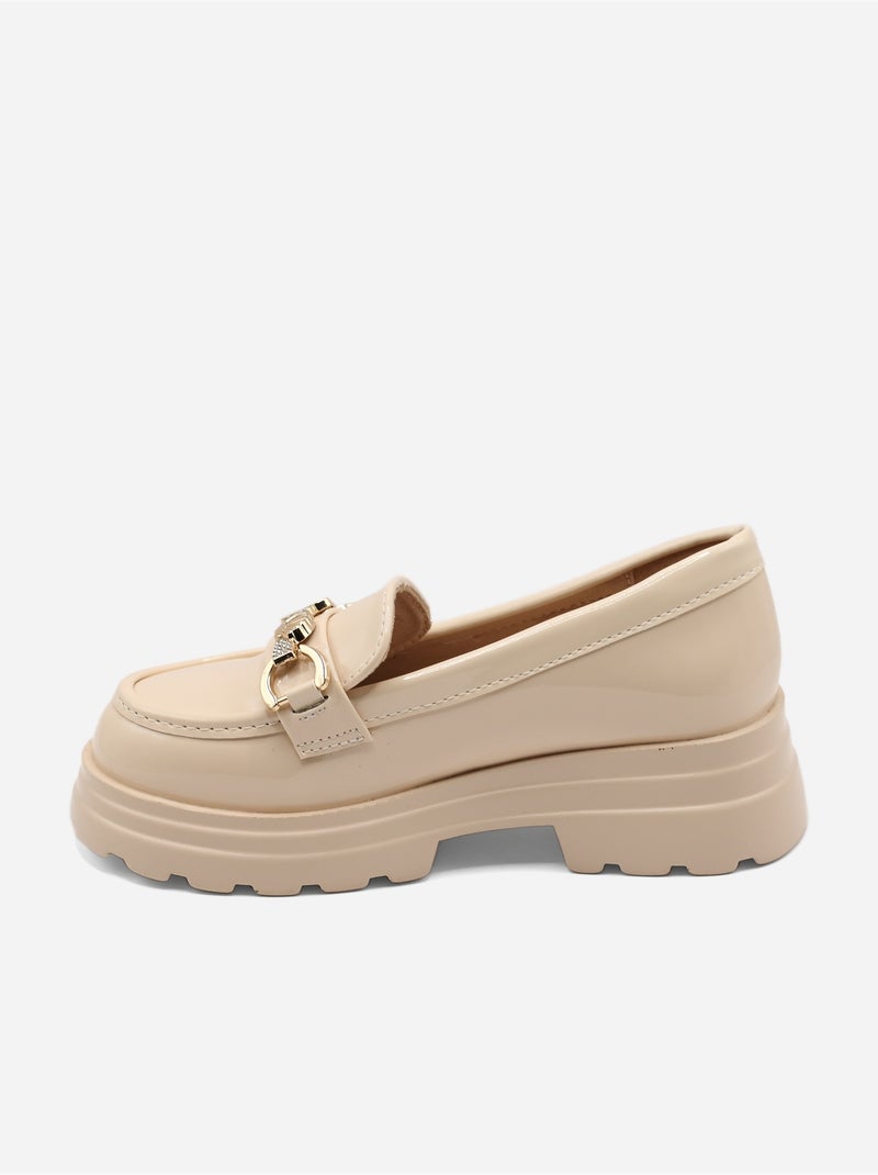 Mocassins de calçar Creme - Kiabi