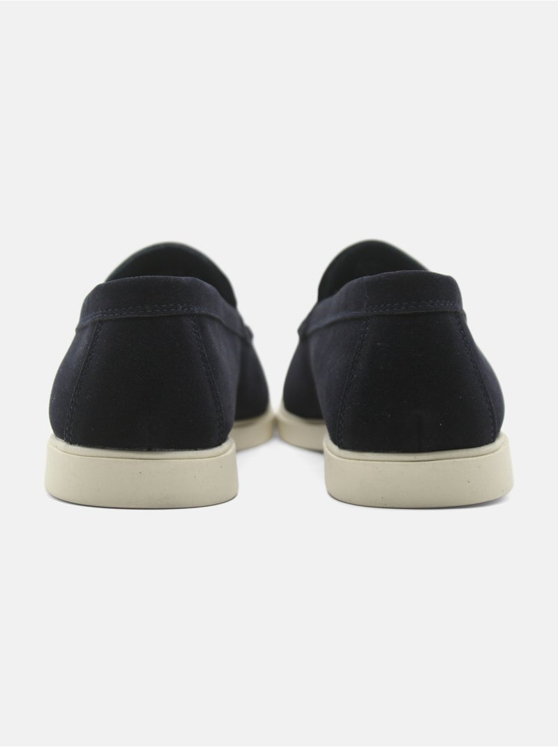Mocassins de couro - Uomo Azul escuro - Kiabi