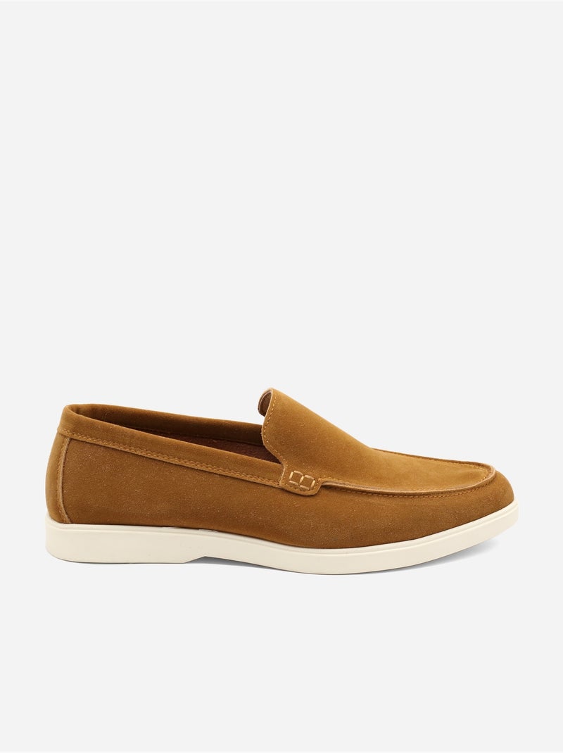 Mocassins de couro - Uomo Camelo - Kiabi