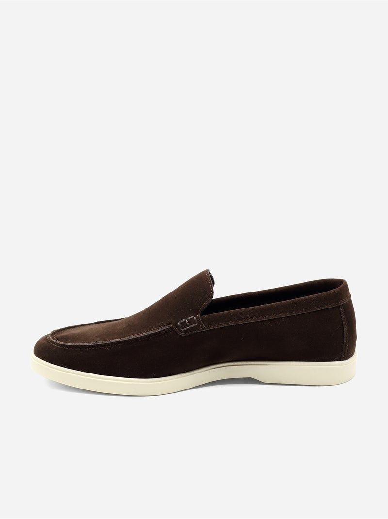 Mocassins de couro - Uomo Castanho-escuro - Kiabi