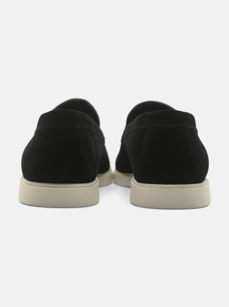 Mocassins de couro - Uomo Preto - Kiabi