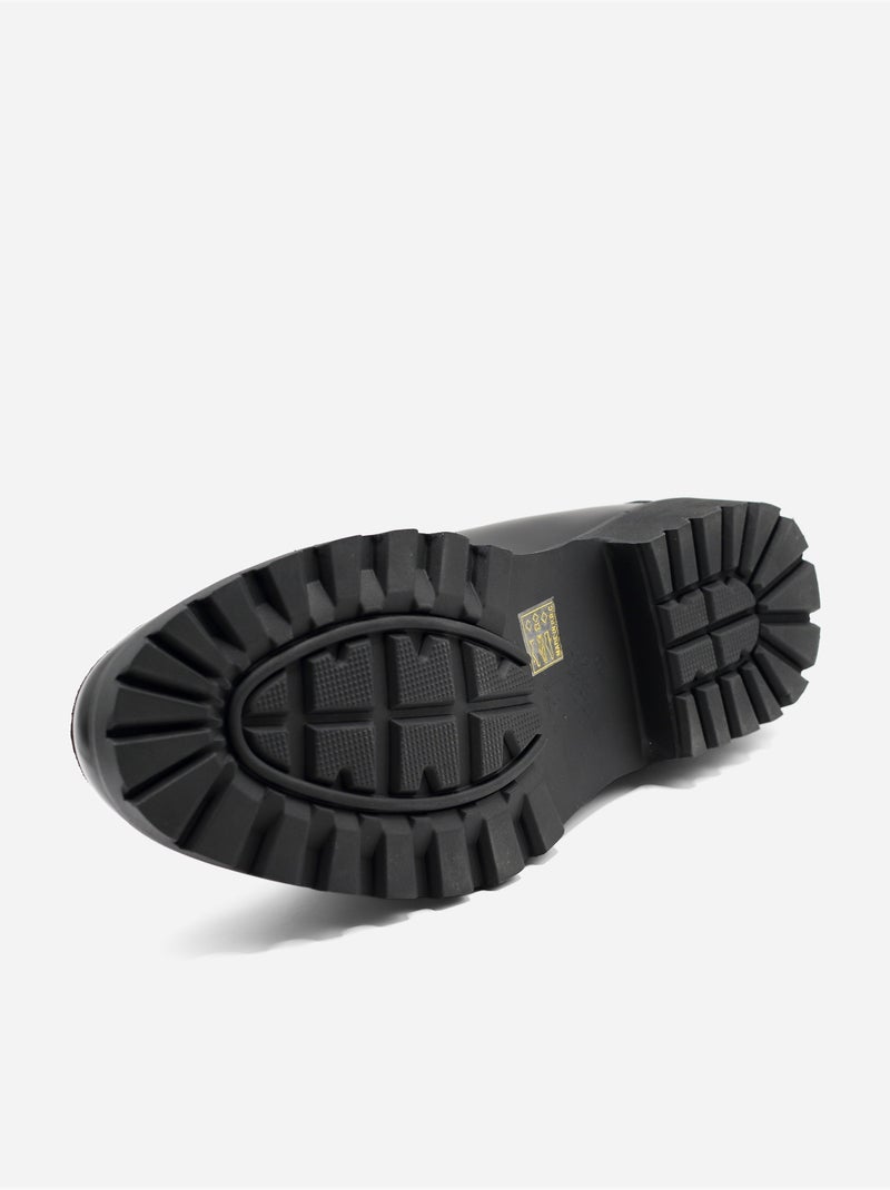 Mocassins de couro - Uomo Preto - Kiabi