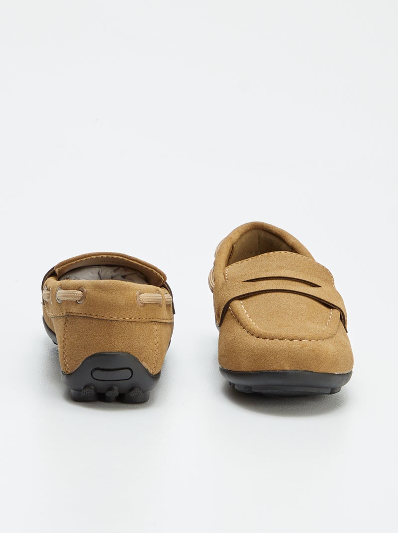 Mocassins de vela lisos CASTANHO - Kiabi