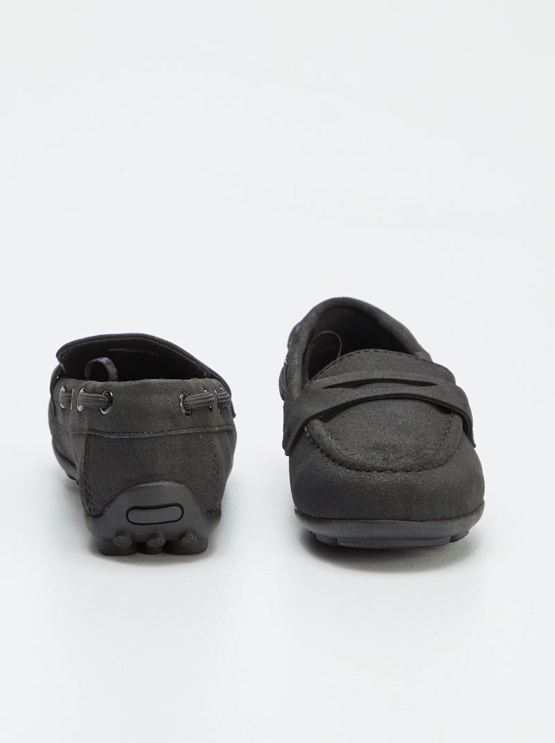 Mocassins de vela lisos PRETO - Kiabi