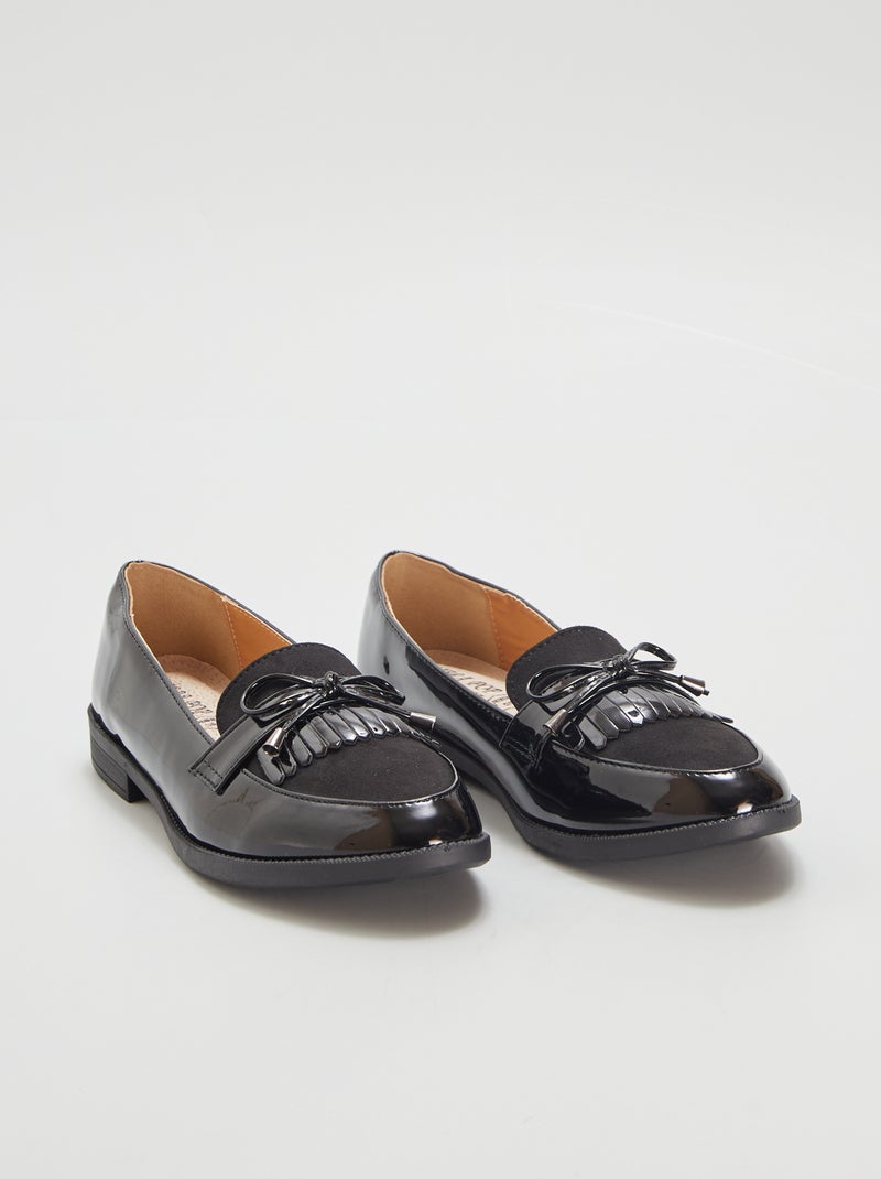 Mocassins de verniz PRETO - Kiabi