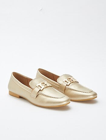 Mocassins dourados