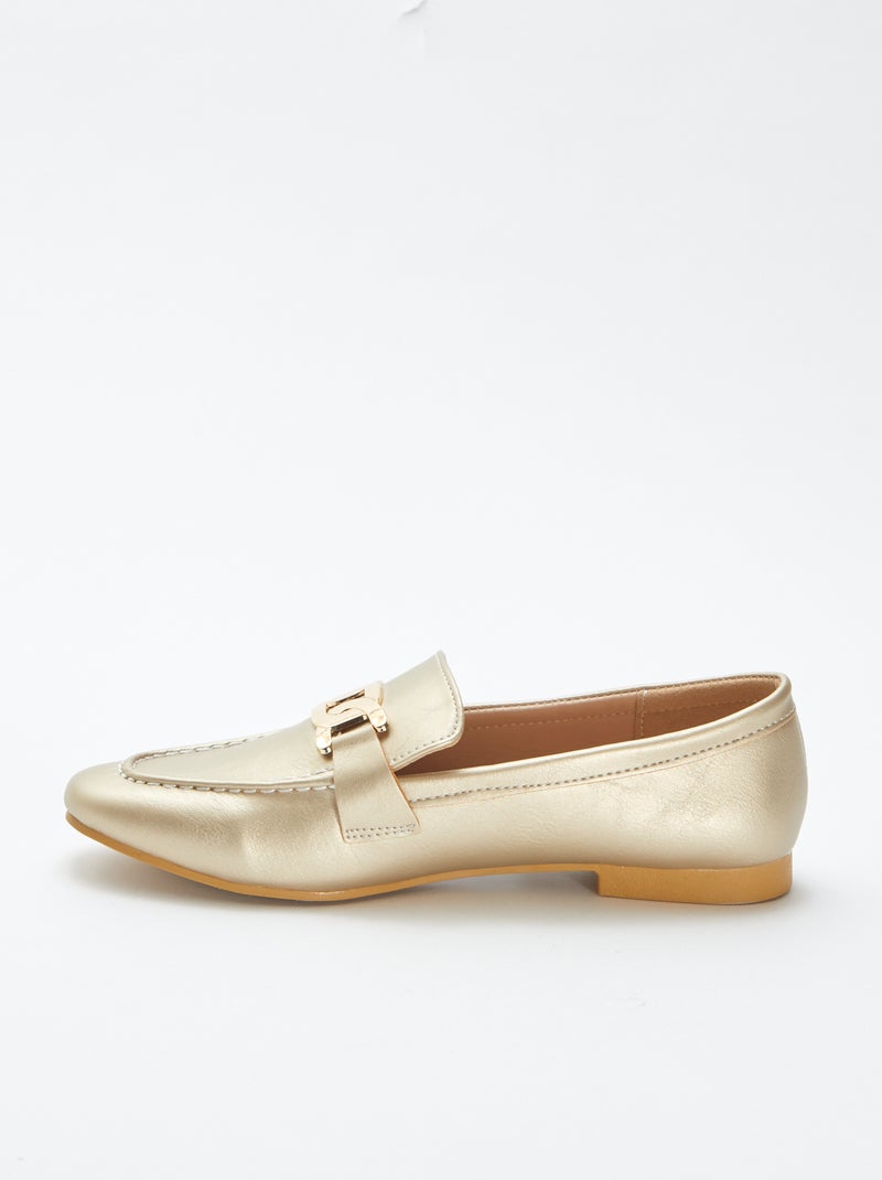 Mocassins dourados BEGE - Kiabi