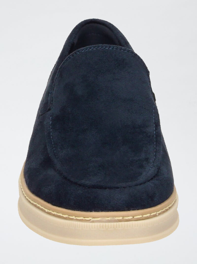 Mocassins em camurça Azul - Kiabi